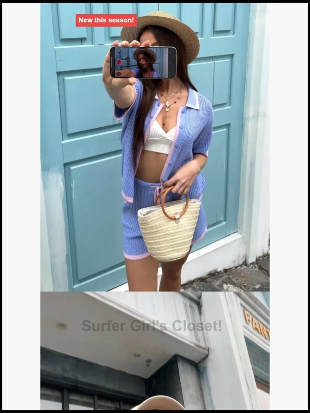2 Piece Short Set Summer Vacation Knit Lounge Outfit